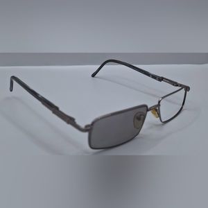Vintage Rochester Optical Colt Gunmetal Rectangular Sunglasses Frames Only